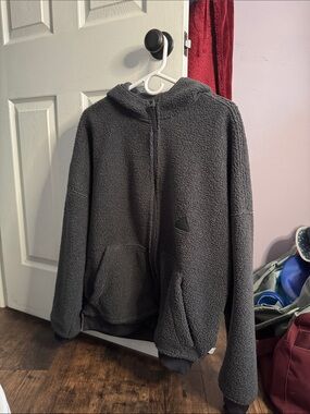 Men’s adidas sherpa jacket size medium